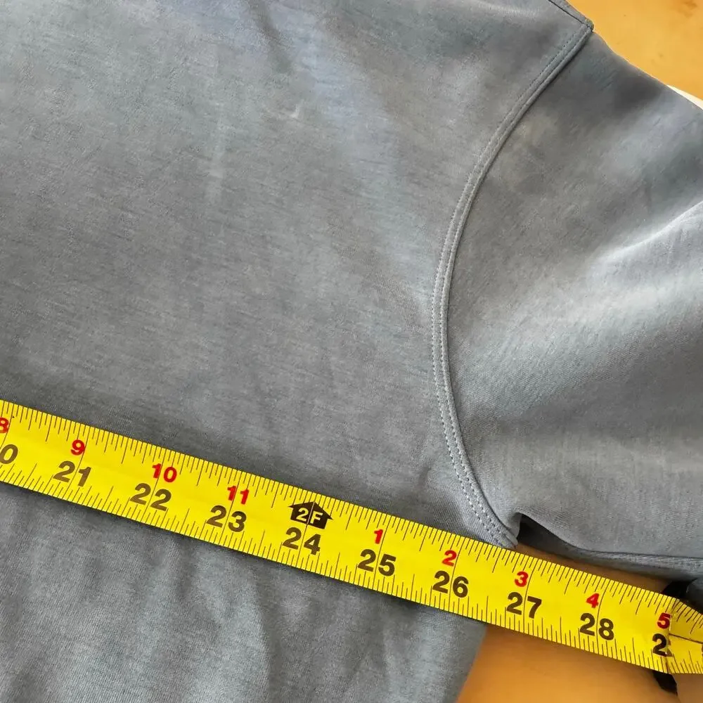 Lululemon Perfectly Oversized Cropped Crew Softstreme Wild Indigo Blue Size 10